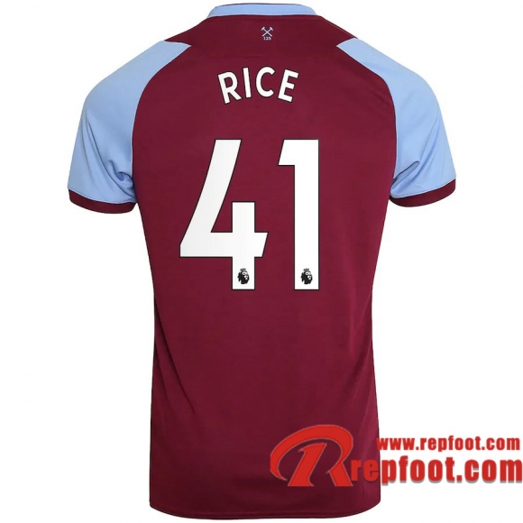West Ham United Maillot de Rice #41 Domicile Enfant 2020-21