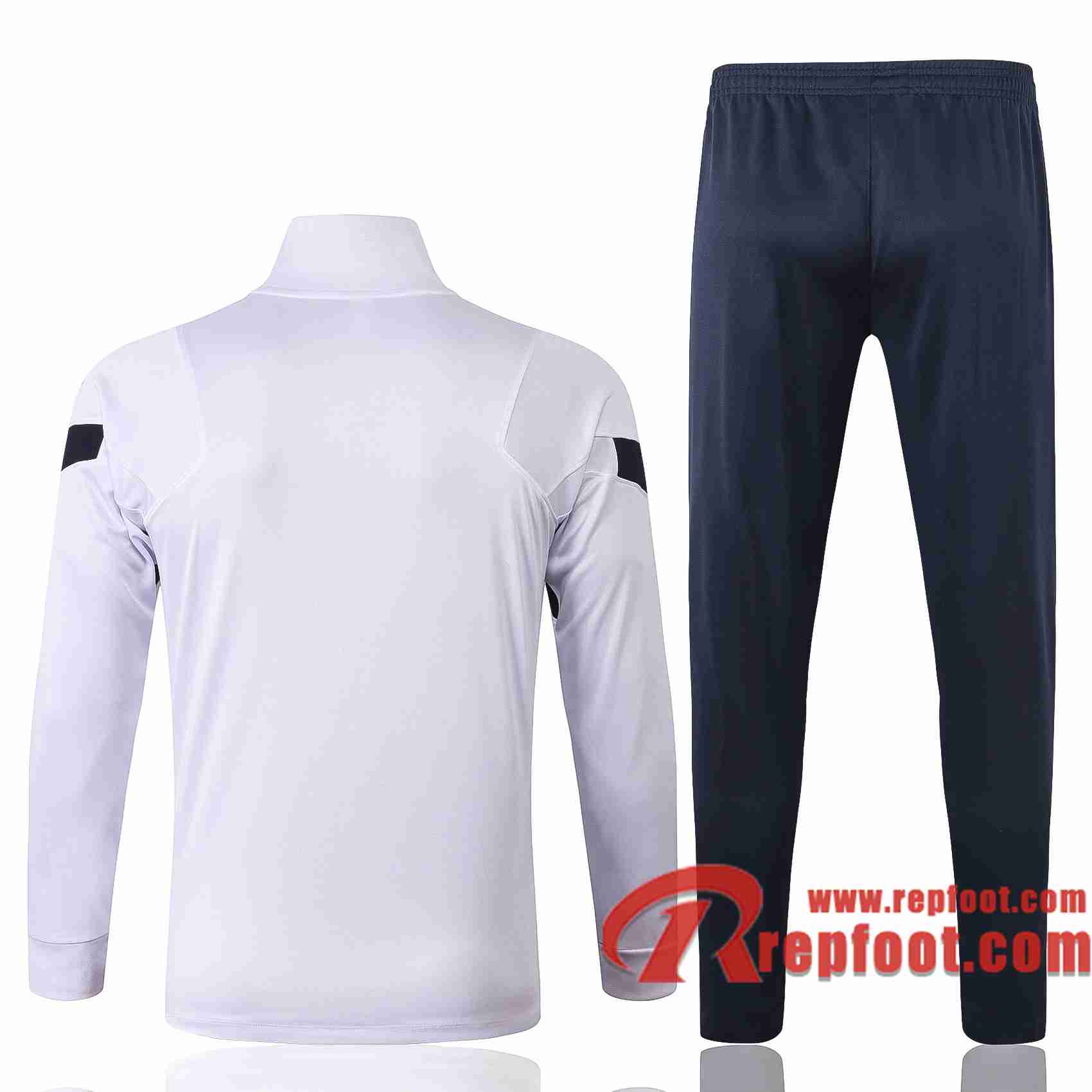 Veste de foot France 2020 2021 blanc A324#