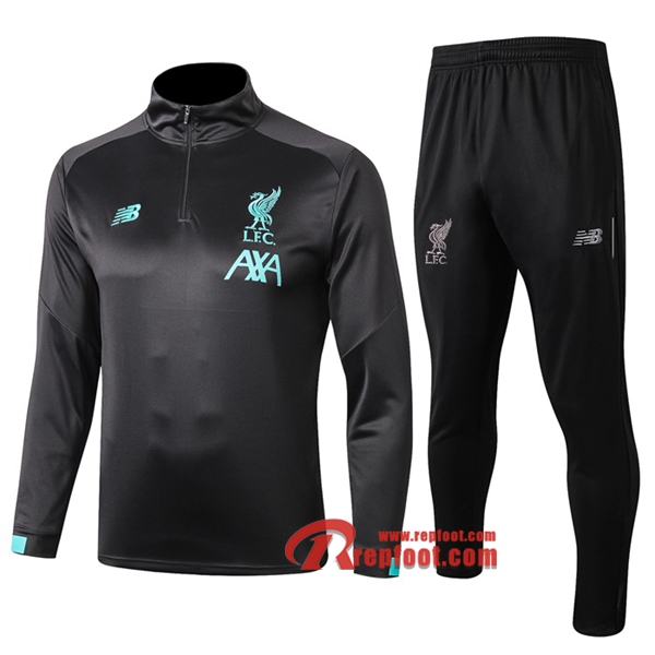 Ensemble De Survetement De Foot Fc Liverpool Noir 2019 20 ...