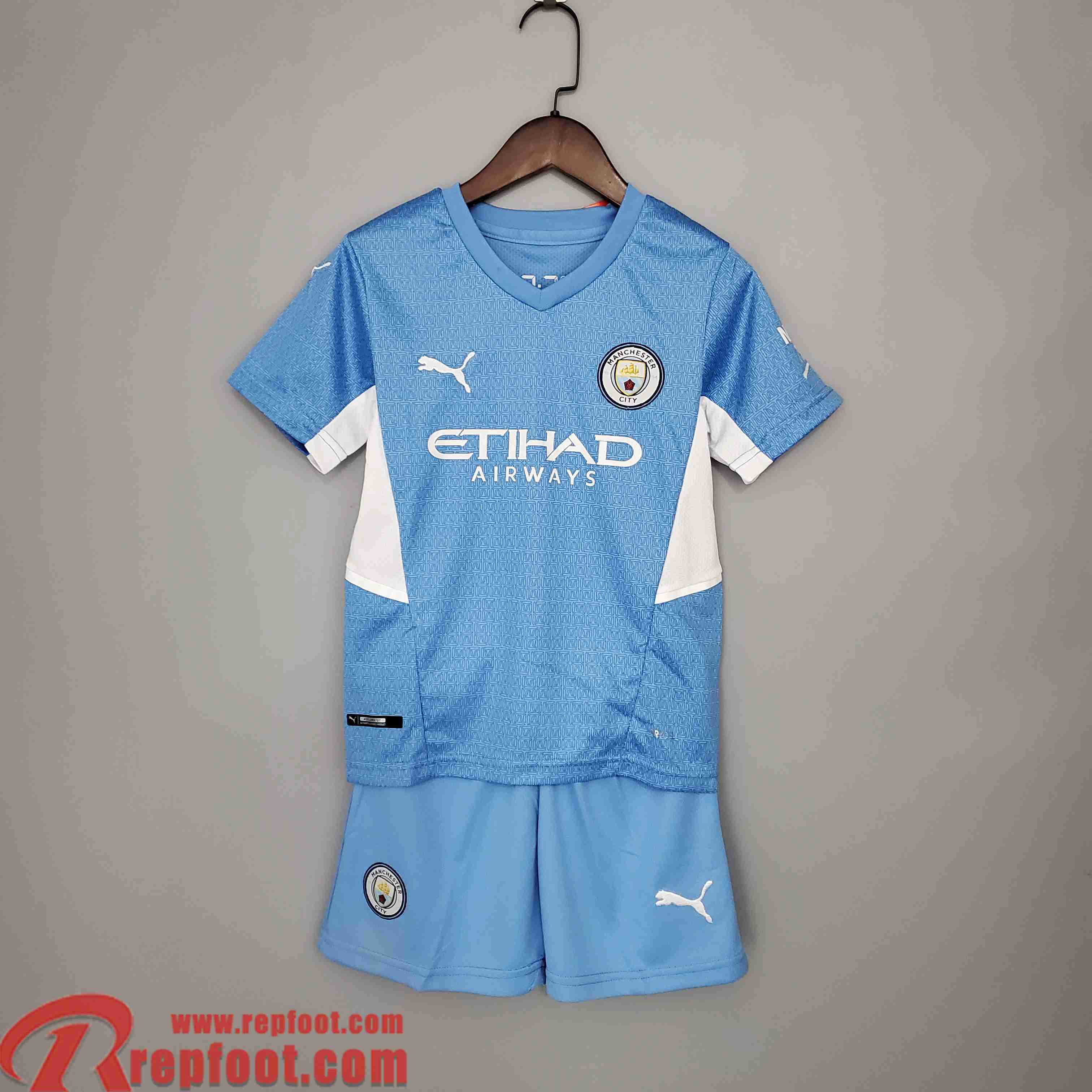 magasins officielle Maillot foot Enfant City Enfant Domicile 2021-22