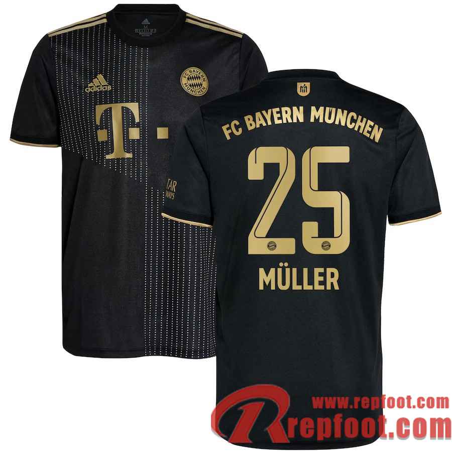 droogte Varen bezig Bayern Munich Maillot De Foot Extérieur 21 22 Homme # Thomas Müller 25